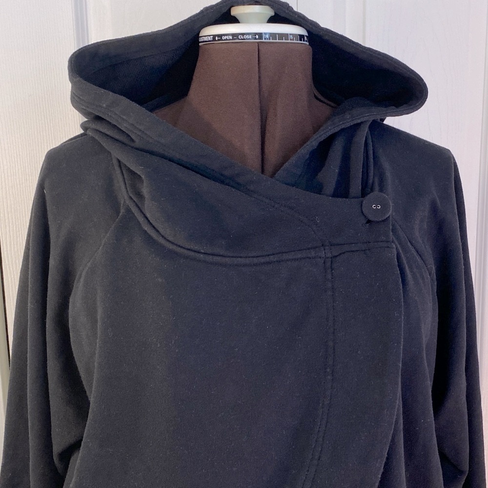 2 for $25 - SporTek  Hooded Wrap Jacket in Black, XL